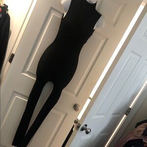 Sleek Black Sleeveless Jumpsuit